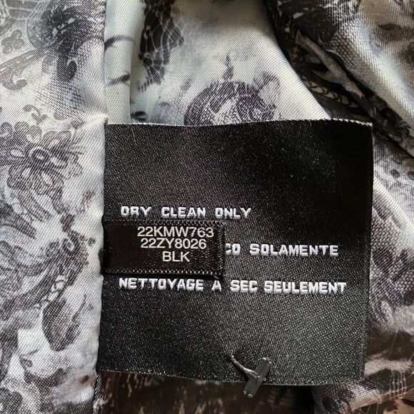 Guess Wool Blend Trench Coat Black Womens Size Medium - Picture 12 of 12